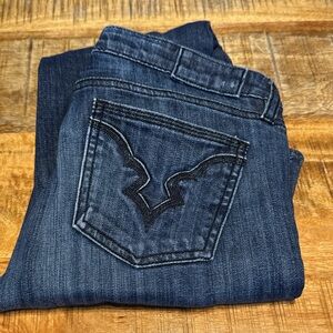 Buffalo David Bitton Blue Jeans with Ornate Stitching